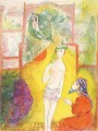 Puis le garçon a été montré au Derviche contemporain Marc Chagall